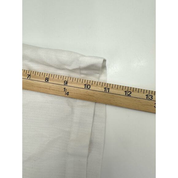 Enro Mens Shirt Size 17.5 Half Sleeve White Button Down Collared Stained - Picture 13 of 15